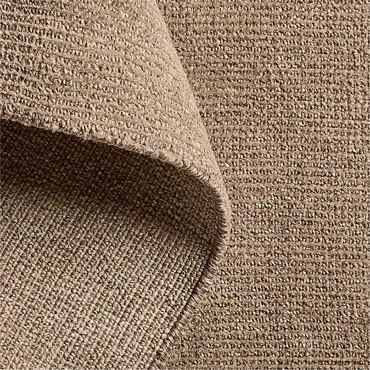 Monaco Performance Handwoven Camel Brown Rug Swatch 12"x18"