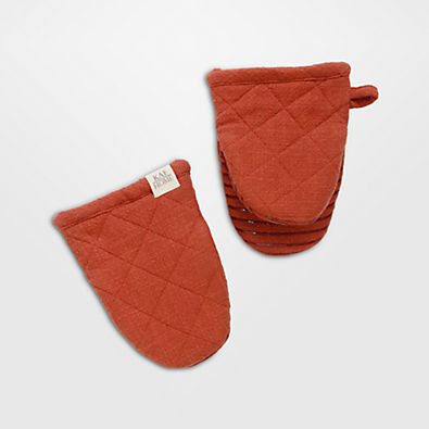 View Monaco Sierra Cotton with Silicone grip Mini Mitt, Set of 2 details