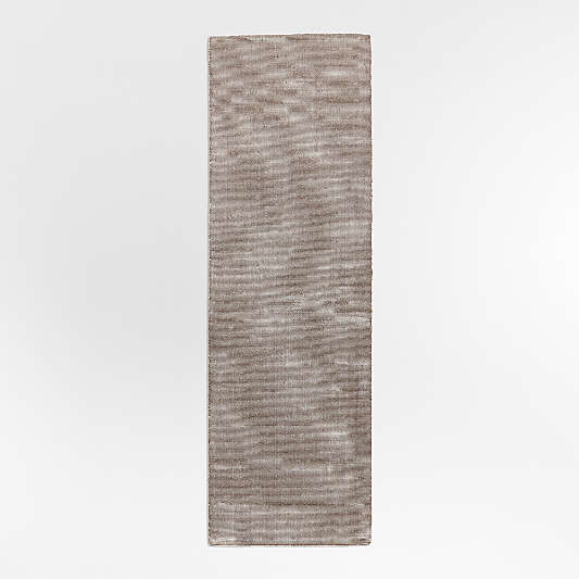 Monaco Performance Handwoven Brown Runner Rug 2'10"x9'