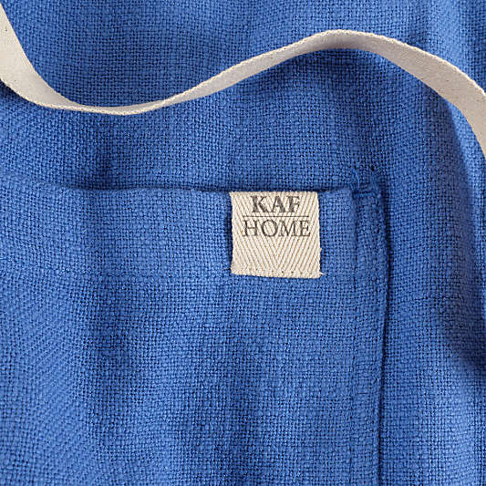 Monaco Dutch Blue Cotton Slub Apron