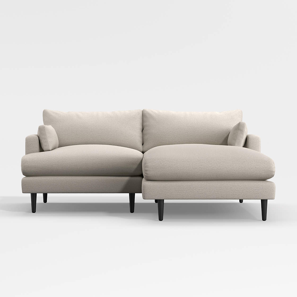 Monahan 2Piece Small Space Sectional Sofa + Reviews Crate & Barrel