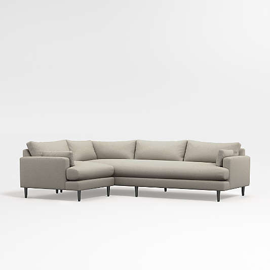 Monahan 2-Piece Small Space Sectional Sofa