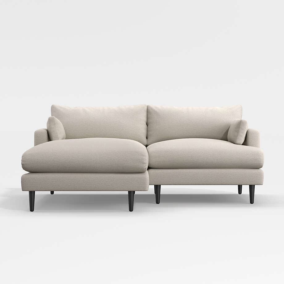 Monahan 2Piece Small Space Sectional Sofa + Reviews Crate & Barrel