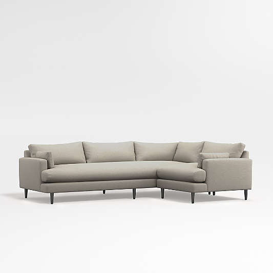 Monahan 2-Piece Small Space Sectional Sofa