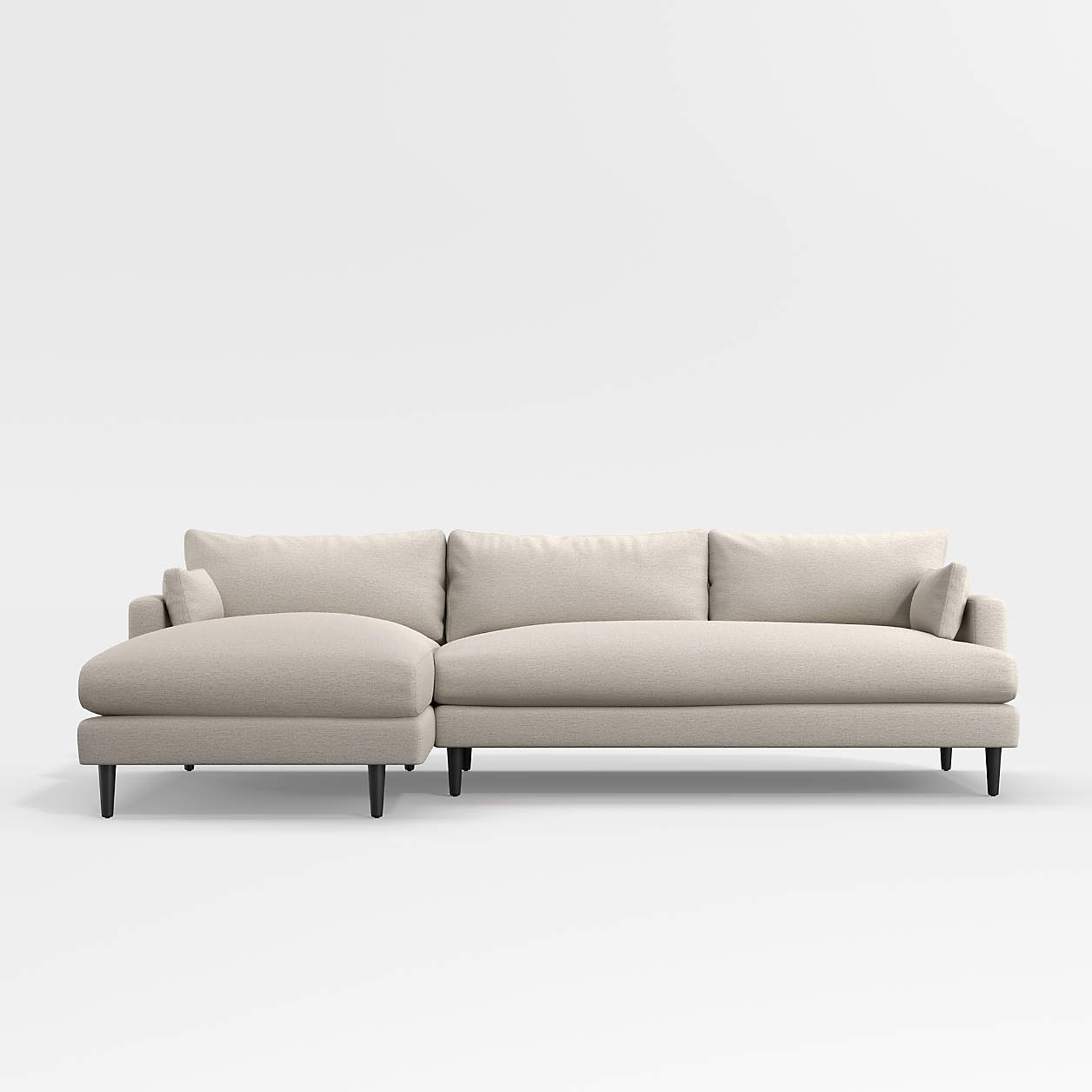 Monahan 2Piece Left Arm Chaise Sectional Sofa + Reviews Crate & Barrel