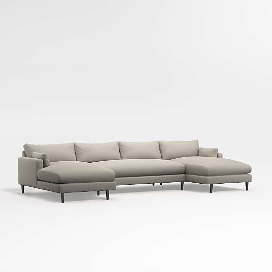 Monahan 3-Piece Double Chaise Sectional Sofa