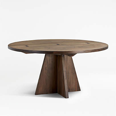 Monarch Shiitake 60 Round Dining Table Reviews Crate And Barrel - 60 Inch Round Walnut Table