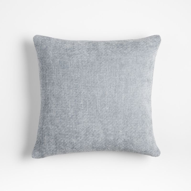 Monarch Chenille 18"x18" Mist Blue Throw Pillow Cover