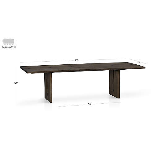 Monarch Shiitake 108" Dining Table