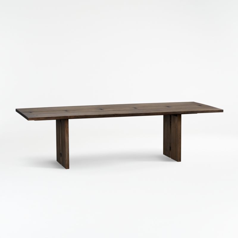 Monarch Shiitake 108" Dining Table + Reviews | Crate & Barrel