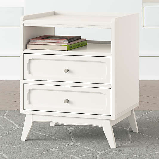 Kids Monarch White 2-Drawer Nightstand