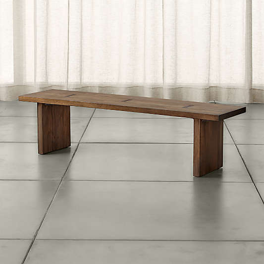 Monarch Shiitake 65" Solid Walnut Bench