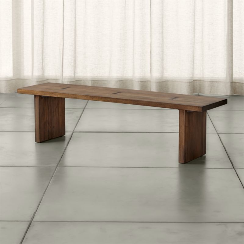 Leandro Slate Grey Dining Banquette Bench