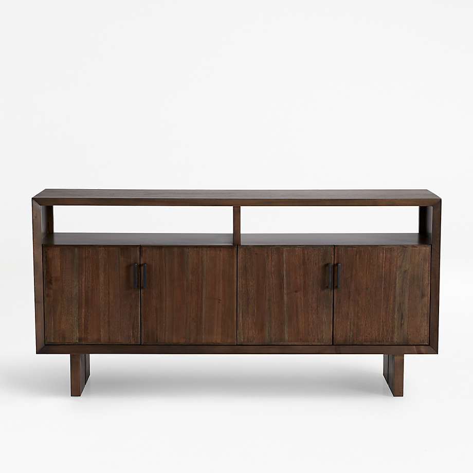 Monarch Shiitake Solid Walnut Sideboard + Reviews Crate & Barrel Canada