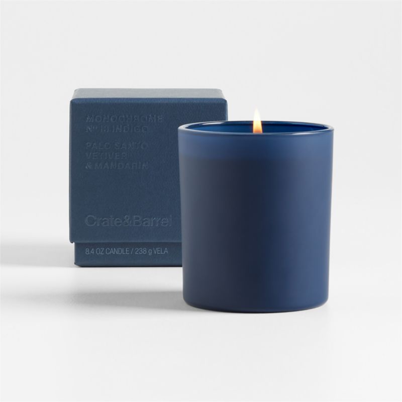 Monochrome No. 13 Indigo 1-Wick Scented Candle - Palo Santo, Vetiver ...