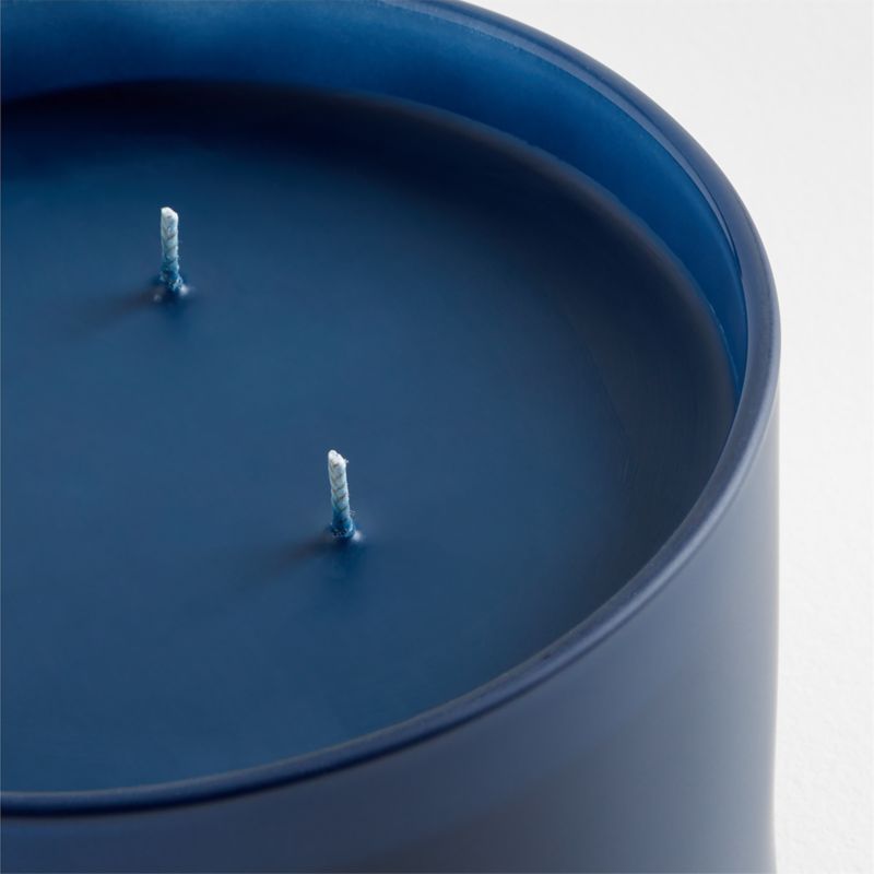 Monochrome No. 13 Indigo 3-Wick Scented Candle - Palo Santo, Vetiver and Mandarin - image 7 of 8