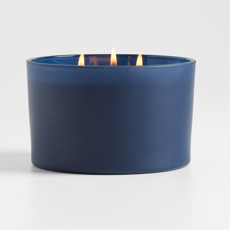 Monochrome No. 13 Indigo 3-Wick Scented Candle - Palo Santo, Vetiver and Mandarin - image 6 of 8