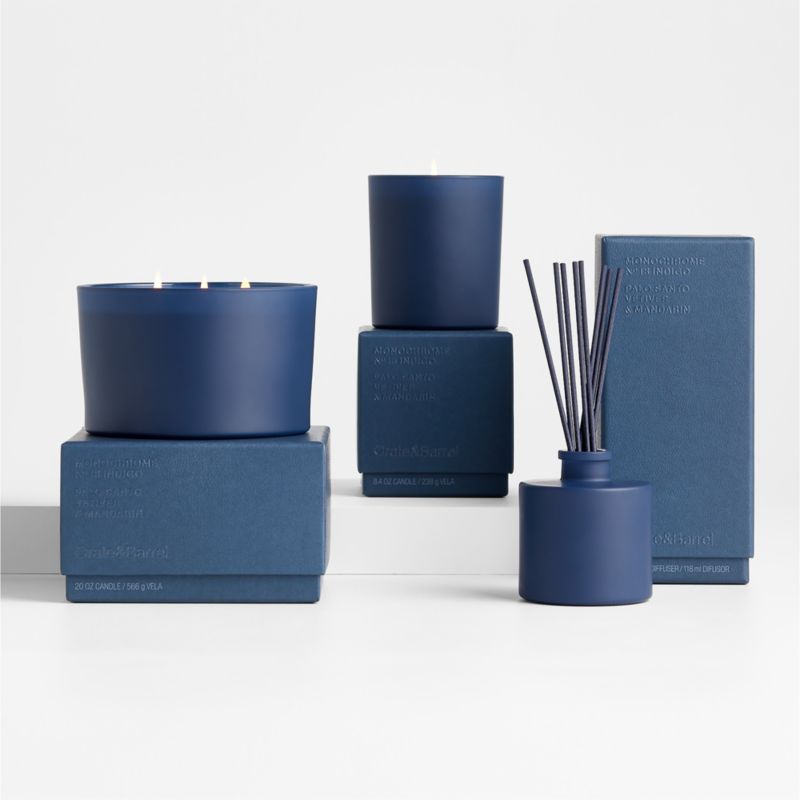 Monochrome No. 13 Indigo 1-Wick Scented Candle - Palo Santo, Vetiver and Mandarin - image 1 of 8