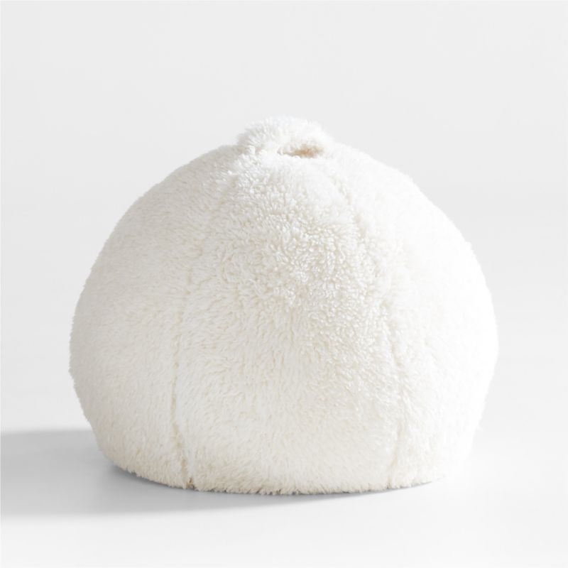 Cream White Mongolian Faux Fur Kids Bean Bag Chair