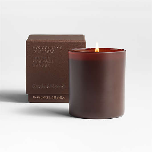 Monochrome No. 16 Tabac 1-Wick Scented Candle - Leather, Firewood and Amber