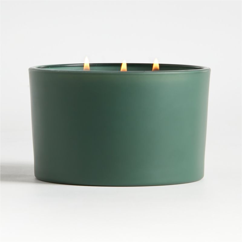 Monochrome No. 03 Evergreen 3-Wick Scented Candle - Eucalyptus, Balsam and Winterberry - image 4 of 7