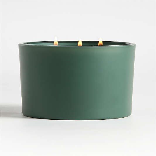 Monochrome No. 03 Evergreen 3-Wick Scented Candle - Eucalyptus, Balsam and Winterberry