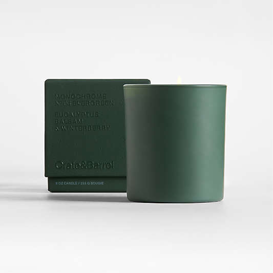 Monochrome No. 03 Evergreen 1-Wick Scented Candle - Eucalyptus, Balsam and Winterberry