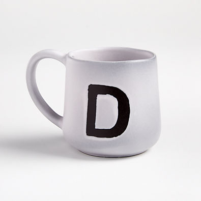 View "D" Monogrammed Mug details
