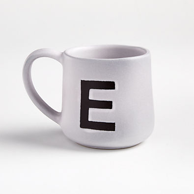 View "E" Monogrammed Mug details