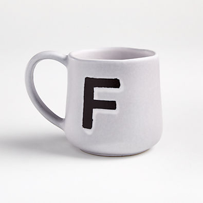 View "F" Monogrammed Mug details