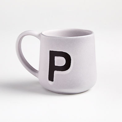 View "P" Monogrammed Mug details