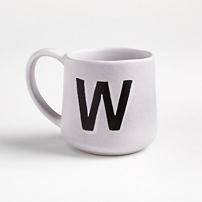 View "W" Monogrammed Mug details