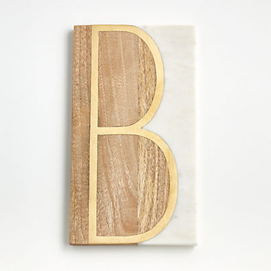 View "B" Monogrammed Serving Board details