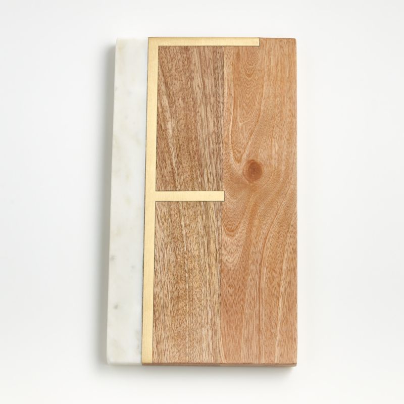 "F" Monogrammed Serving Board