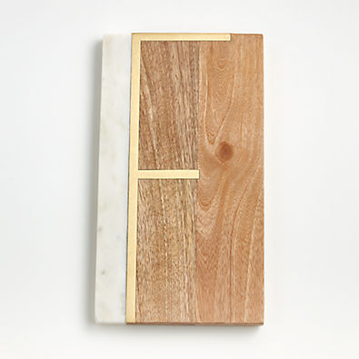 View "F" Monogrammed Serving Board details