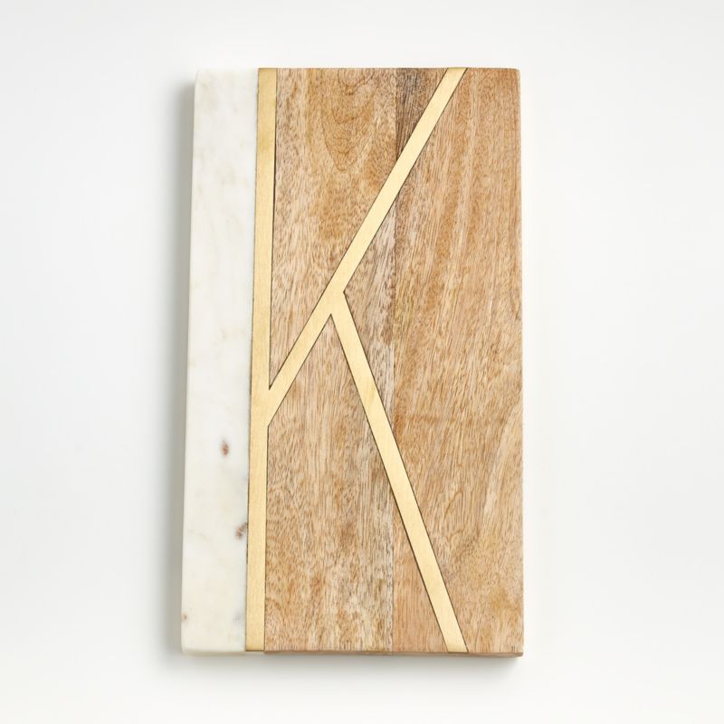 "K" Monogrammed Serving Board