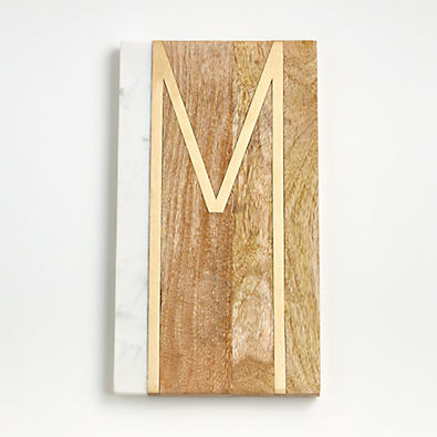 View "M" Monogrammed Serving Board details