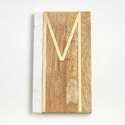 "M" Monogrammed Serving Board