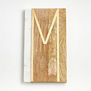 Marble "M" Monogram Coasters, Set of 4