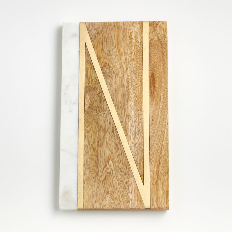 "N" Monogrammed Serving Board - image 0 of 7