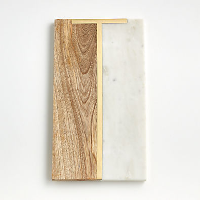 View "T" Monogrammed Serving Board details