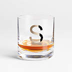 View "S" Monogrammed Double Old-Fashioned Glass - image 1 of 5