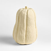 Monroe Small Wide Paper Mache Pumpkin