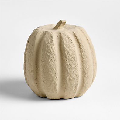 View Monroe Medium Paper Mache Pumpkin details
