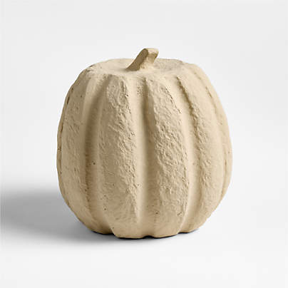 Monroe Medium Paper Mache Pumpkin