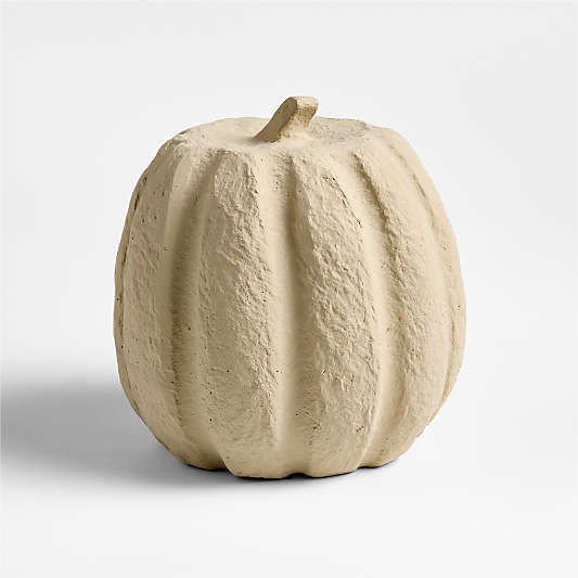 Monroe Medium Paper Mache Pumpkin