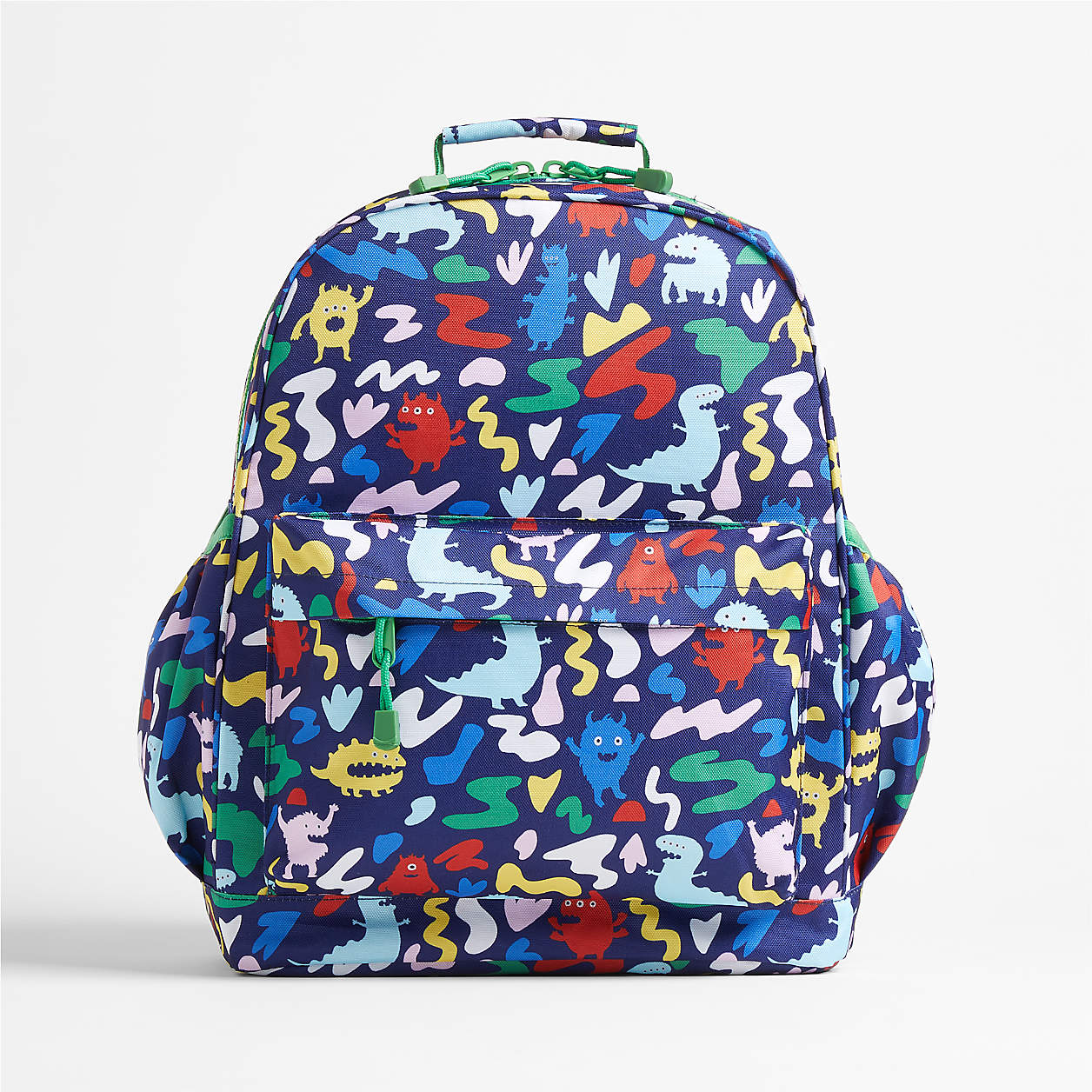 Monsters Personalized Large Kids School Backpack with Side Pockets