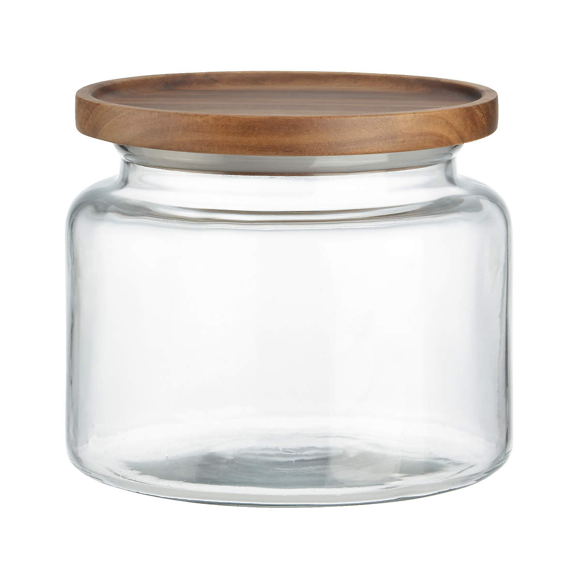 Montana Acacia And Glass Jars Crate And Barrel