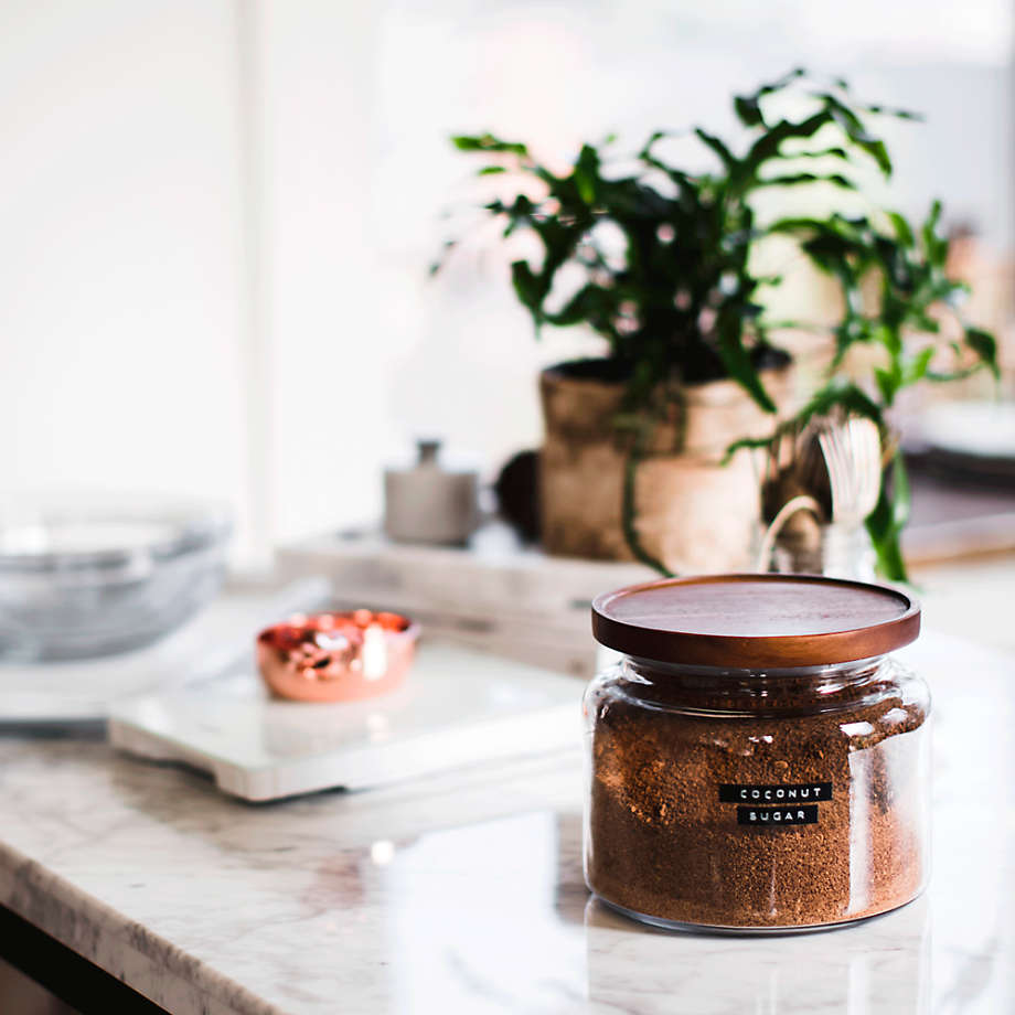 Montana Acacia and Glass Jars