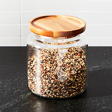 View Montana 96-Oz. Acacia and Glass Jar details